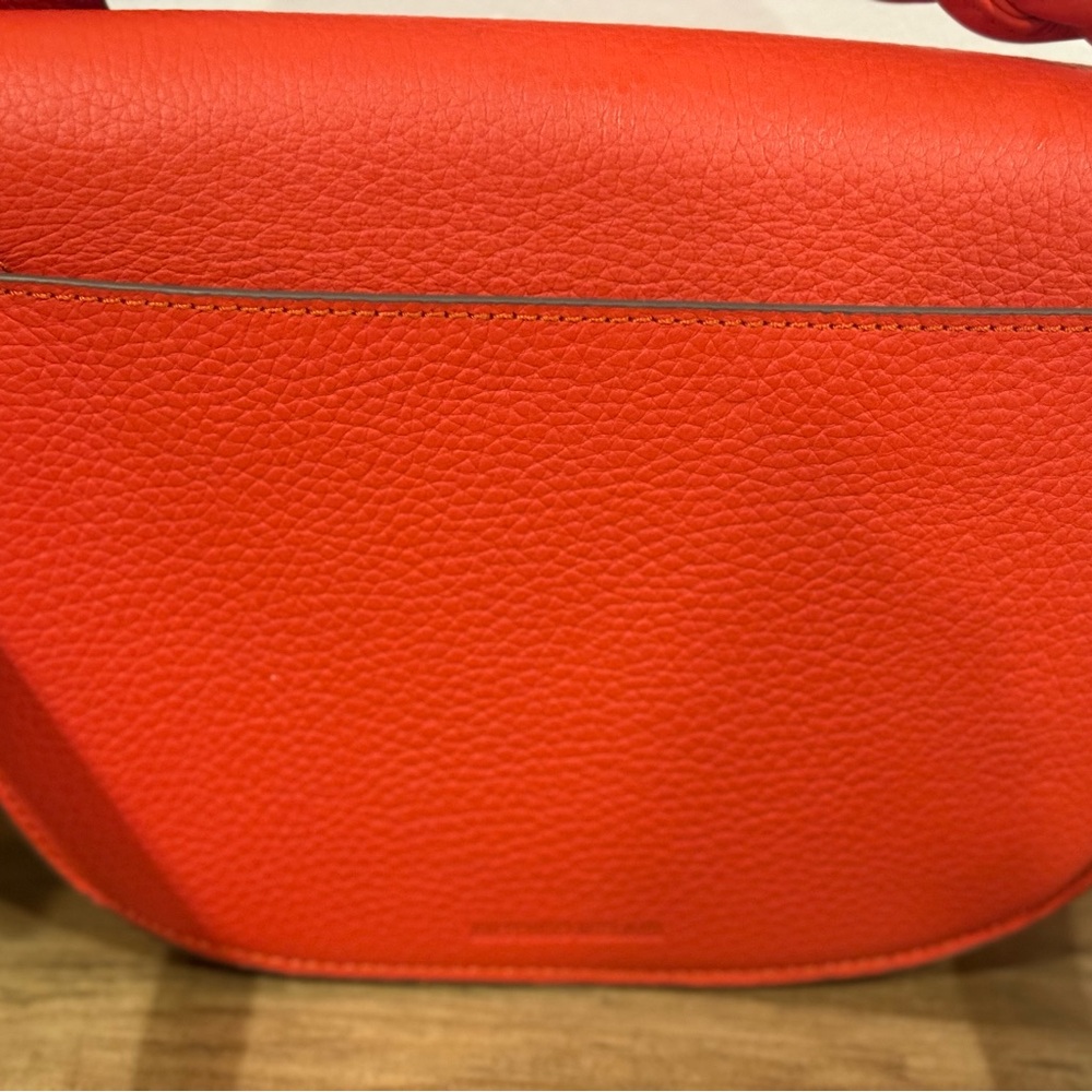 Antonio Melani Rosie Braided Top Handle Saddle Crossbody Bag – Red/orangw - Picture 5 of 13